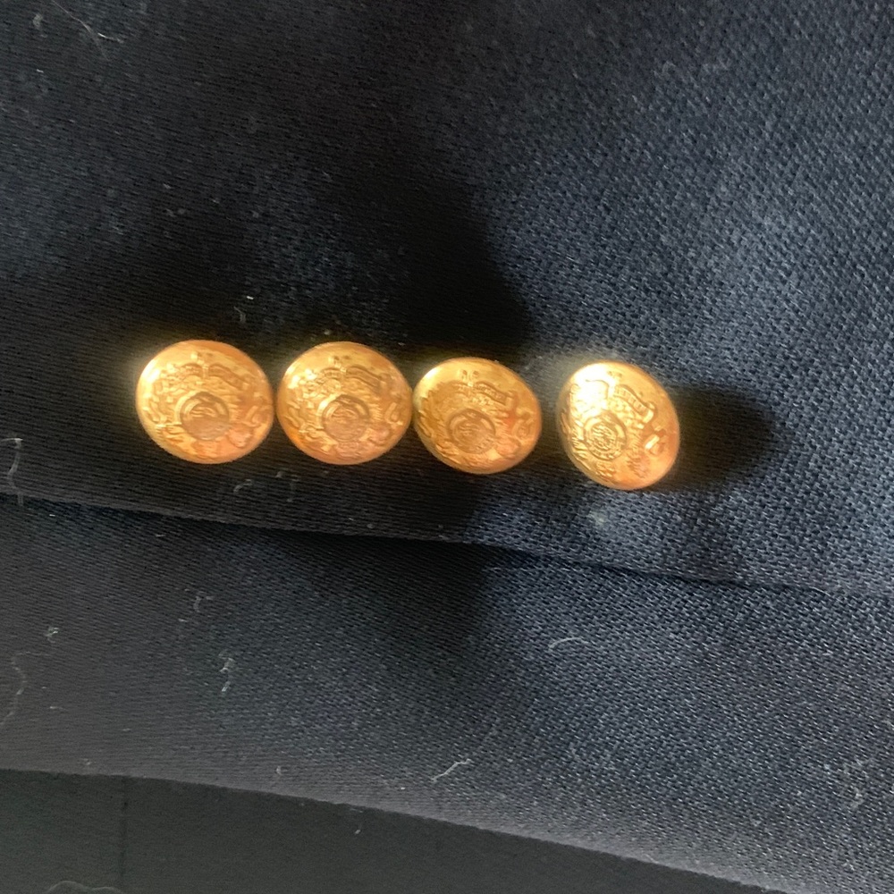 Ralph Lauren Black Blazer with Gold Emblem - Picture 5 of 5